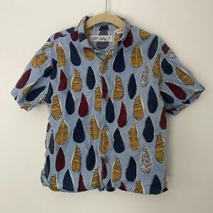 Zara Boys Print Short Sleeve Shirt 100% Cotton